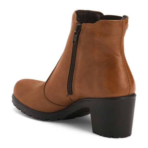 NEW ENVAL SOFT Made In Italy Leather Booties brown for women  563mn - Picture 3 of 6